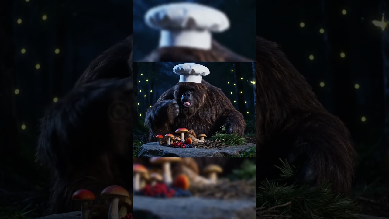 bigfoot gotuje #night #bigfoot #cooking #gotowanie #noc #bober #b&oacute;br #grzybki #grzyby
