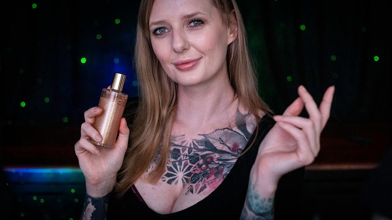 asmr hand sounds and oil