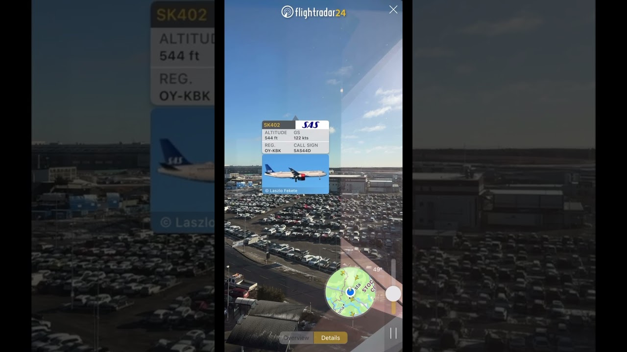 How to use the nifty AR feature on Flightradar24 mobile app! #shorts