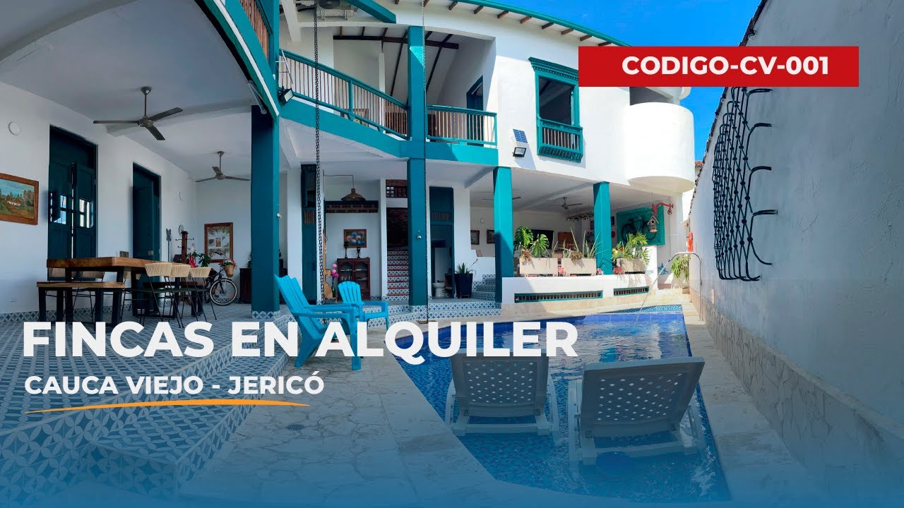 PUEBLO PRIVADO 😮[Cauca Viejo Antioquia] Alquiler de Fincas - Hermosa Casa Finca &ndash; Jeric&oacute;,Ant.