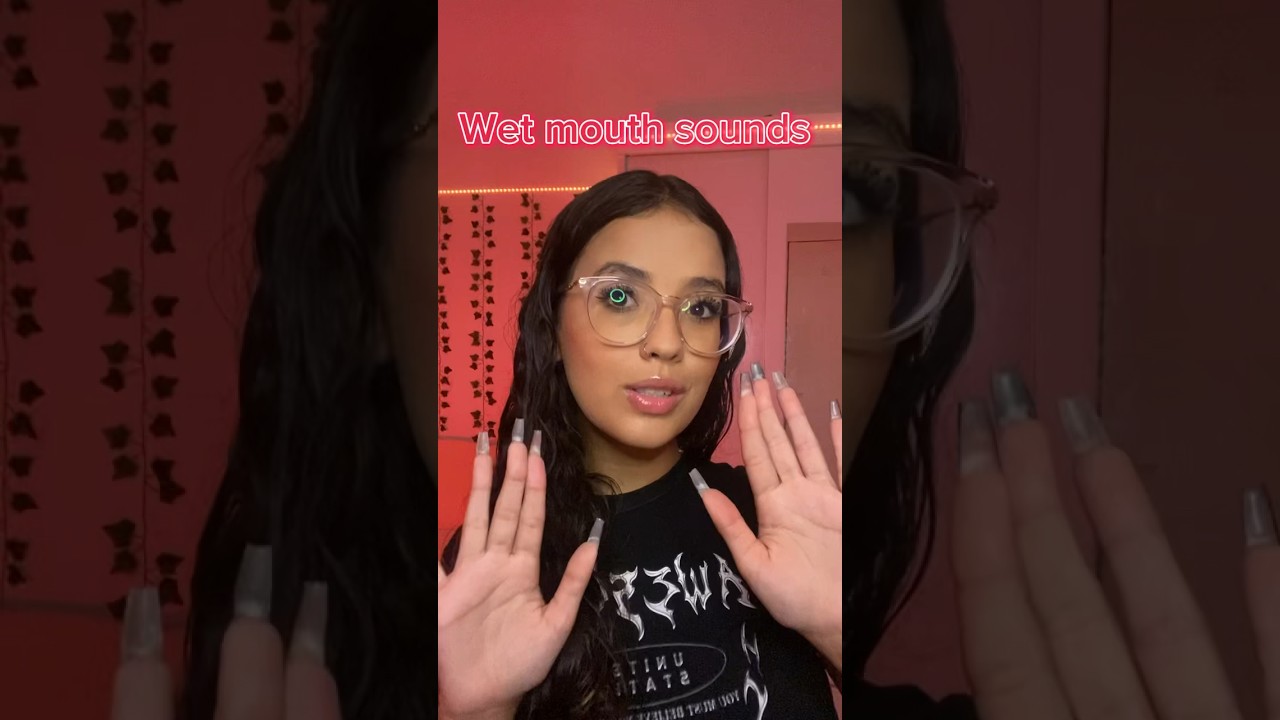 asmr - wet mouth sounds + camera brushing 👄💦 #asmr #mouthsounds #asmrmouthsounds #sonsdeboca