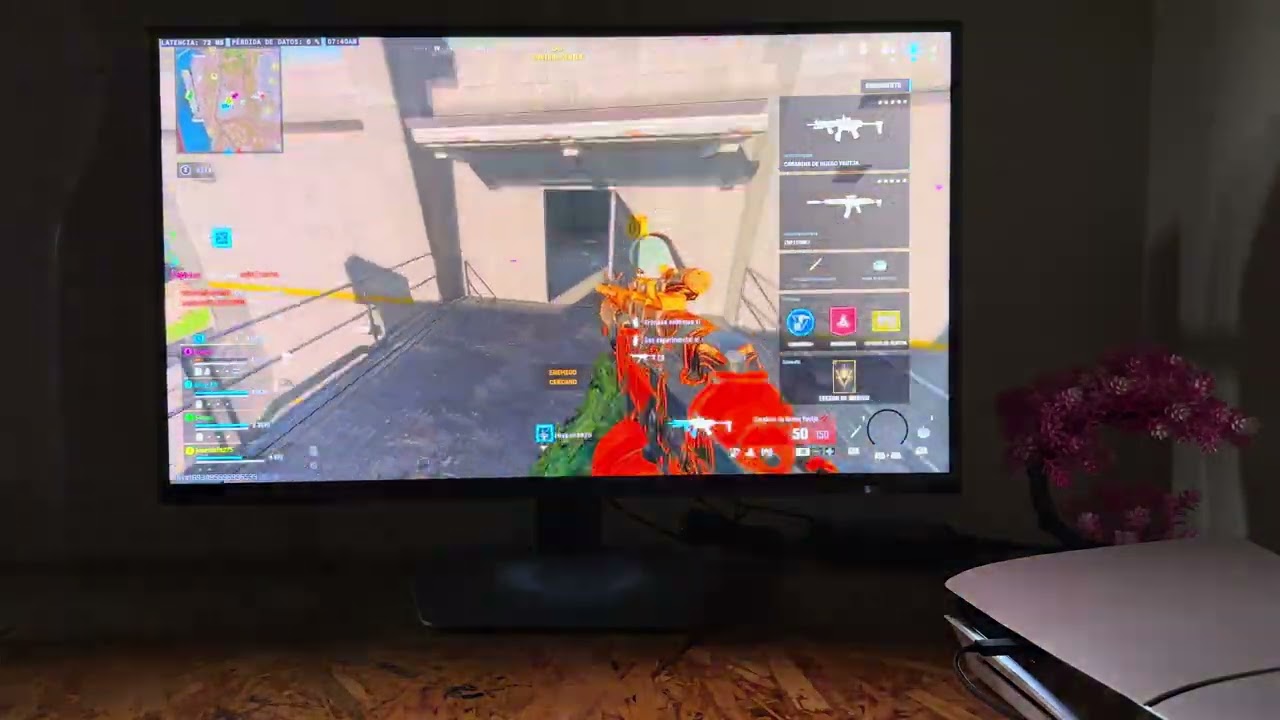 TCL 27G64 ( gameplay warzone en ps5 a 120hz)