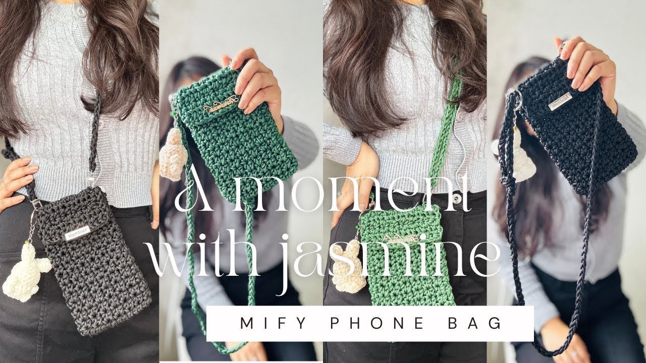 🐰Mify Crochet Phone Bag: Beginner-Friendly! Let's Crochet Together! #crochet #handmade #madewithlove