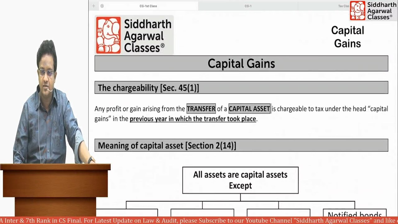 Capital Gains Tax | Beginners Lesson | Siddharth Agarwal