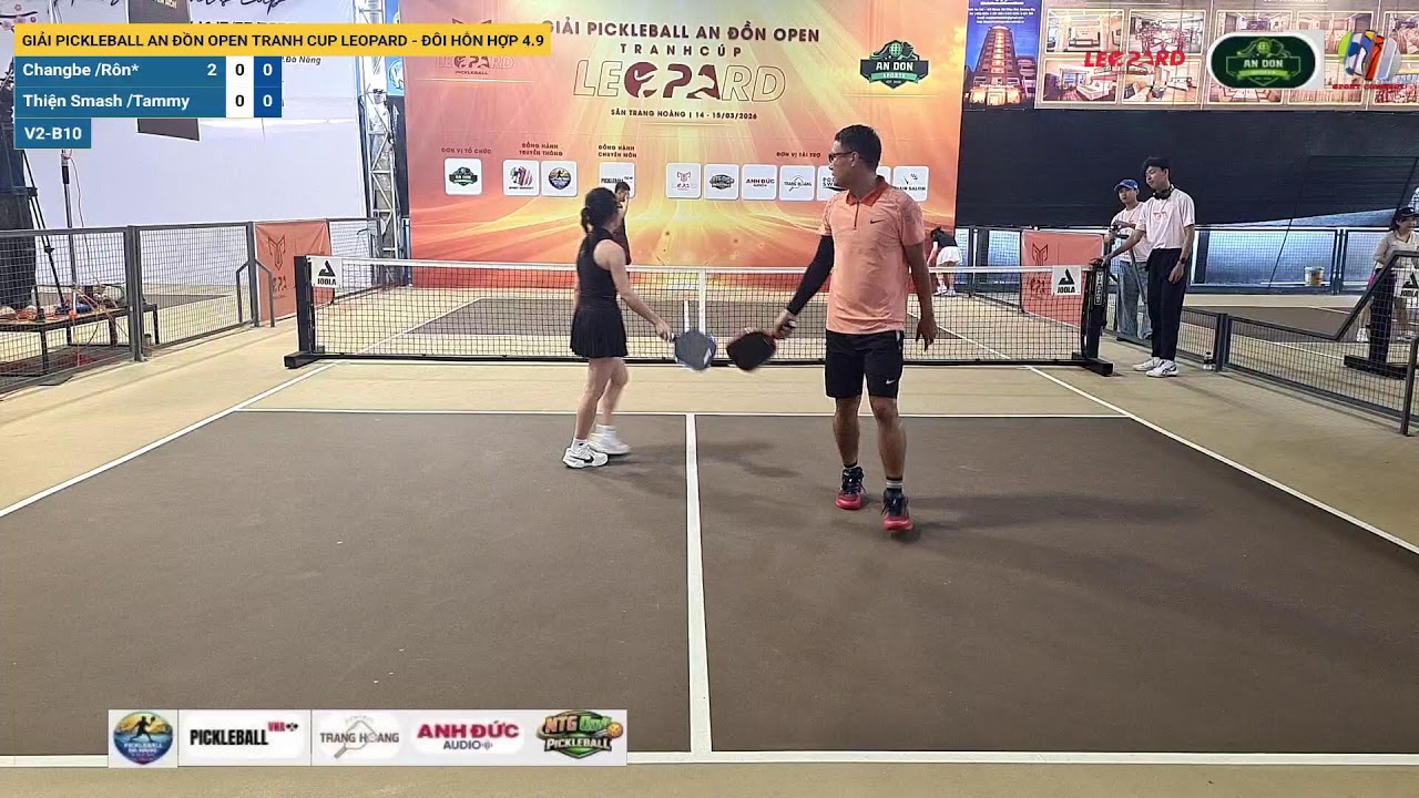 LIVE | GIẢI PICKLEBALL AN ĐỒN OPEN TRANH CUP LEOPARD - ĐÔI HỖN HỢP 4.9 | V1-B7-#6