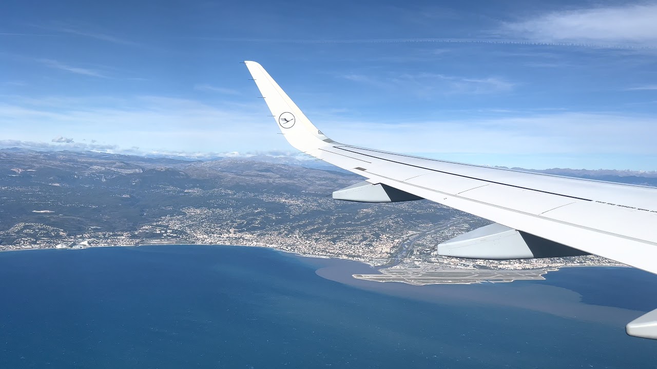 Takeoff from Nice Airport (NCE) 2/11/21