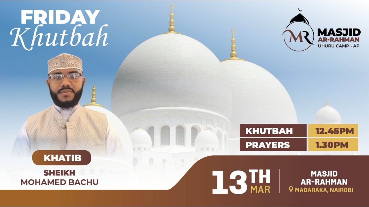 UBORA WA ZAKATUL FITR | SHEIKH MOHAMED BACHU | MASJID AR-RAHMAN AP MOSQUE