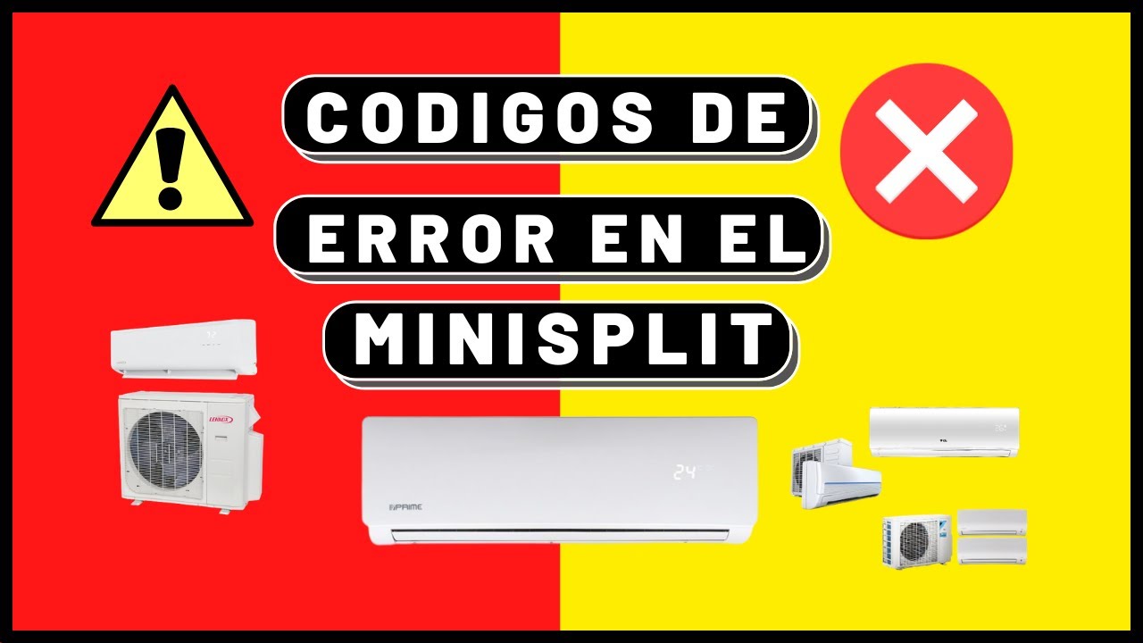 CODIGOS de ERROR del AIRE ACONDICIONADO🛑❌