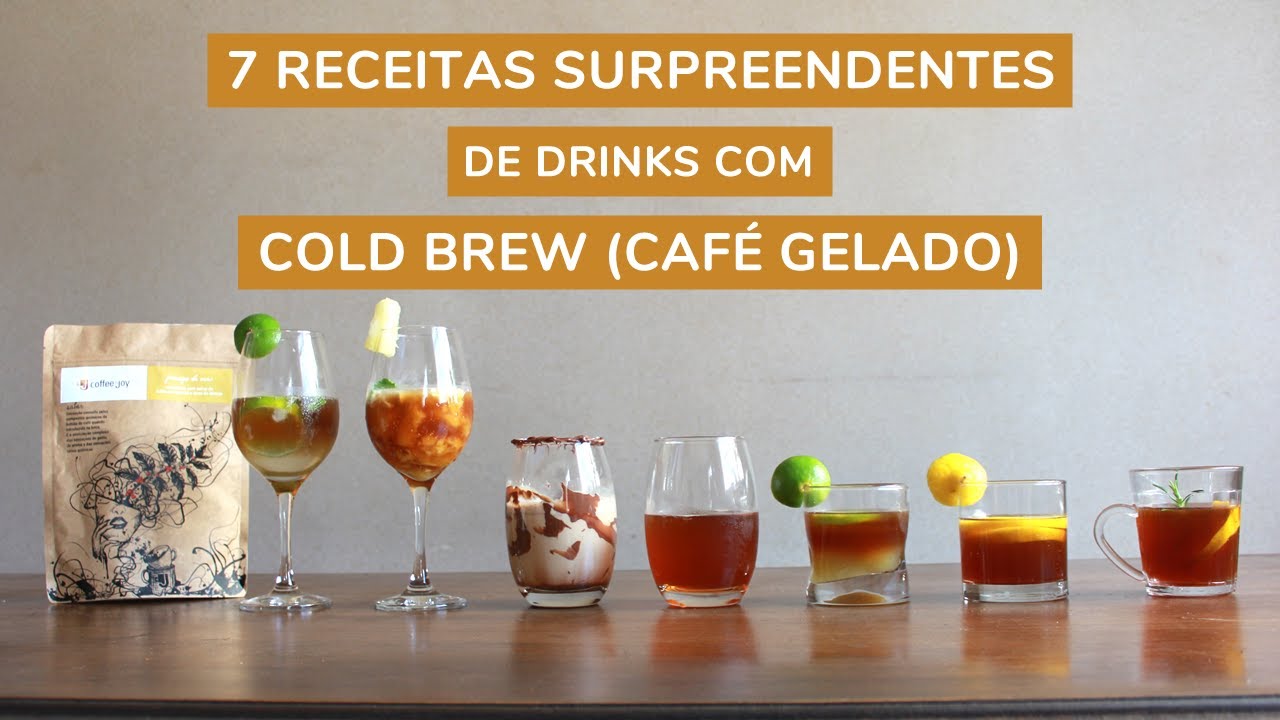 Receita de Cold Brew e mais 7 Drinks com Café Gelado