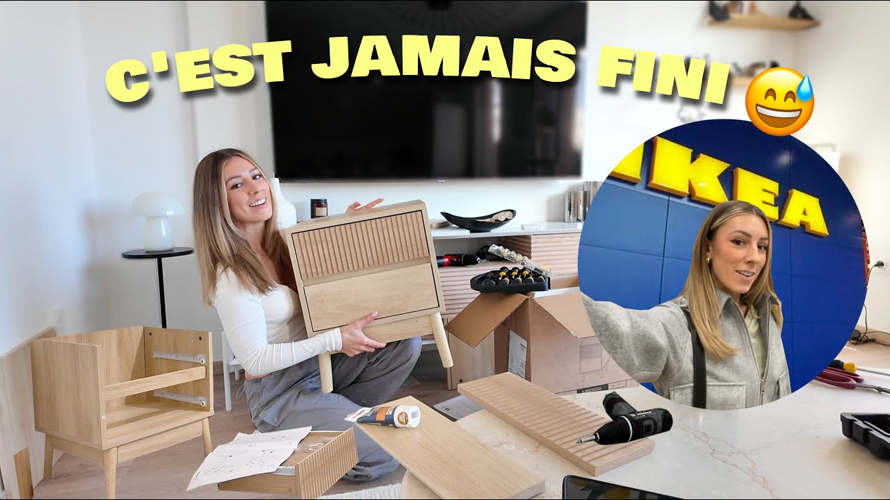 LAURA DÉMÉNAGE 16 🏠 ON CONTINUE LA CHAMBRE + DIY IKEA