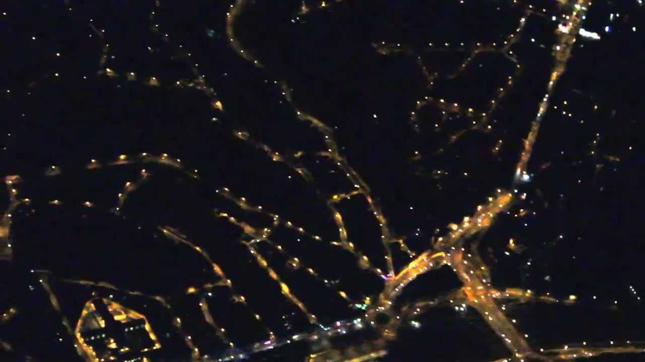 Charleroi at Night cityShot 12km height  canon EOS 600D Ryanair !