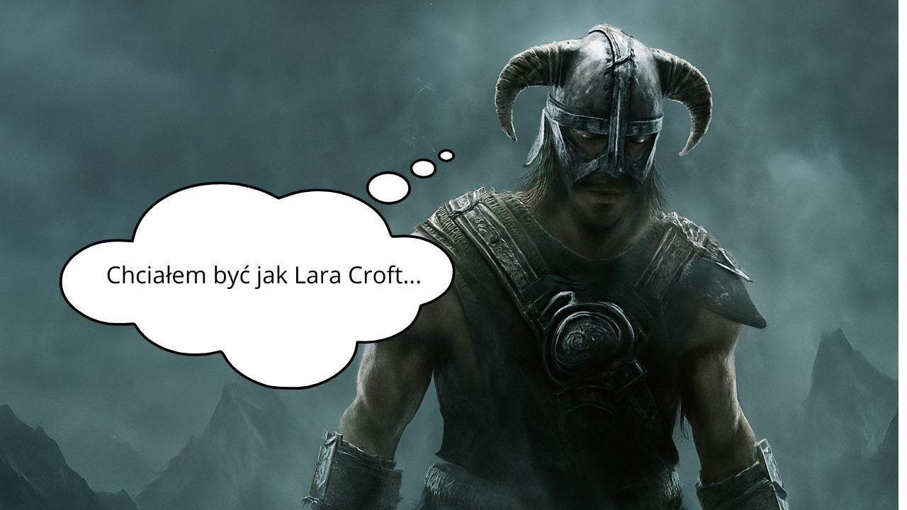 Wykonałem skok Lary Croft do wody w Skyrimie | TES: Skyrim fragment transmisji live na TikTOku