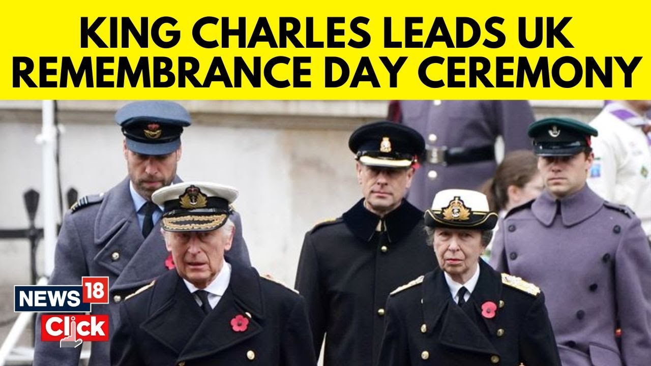 King Charles Leads UK's Remembrance Ceremony At Cenotaph In London | Britain Royal Family | N18G