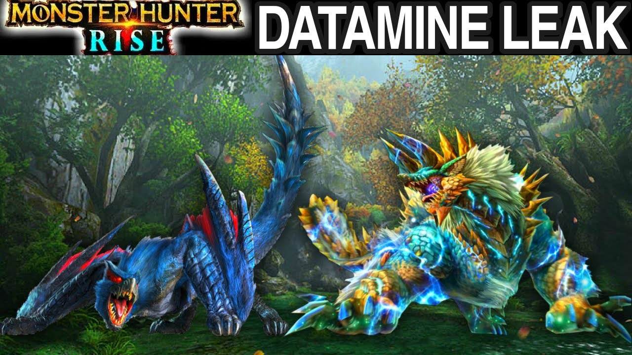 Monster Hunter Rise DATAMINE LEAK NEW MONSTERS GAMEPLAY NEWS REVEAL モンハンライズ データマイン リーク 新着 モンスター ビデオ