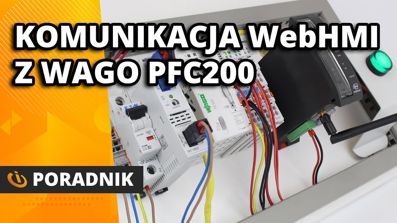 WebHMI SCADA i sterownik PLC PFC200 WAGO - połączenie MODBUS TCP/IP