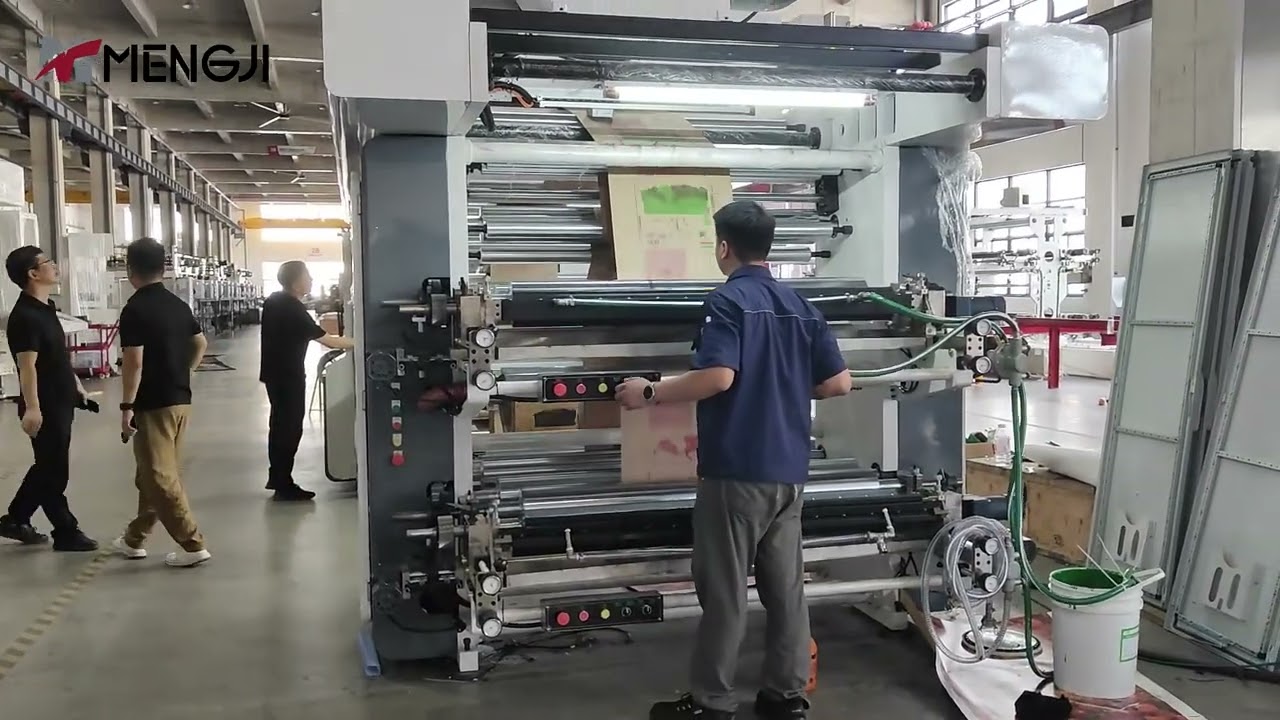 4 colors 1400mm Stack type printing machine for  kraft paper