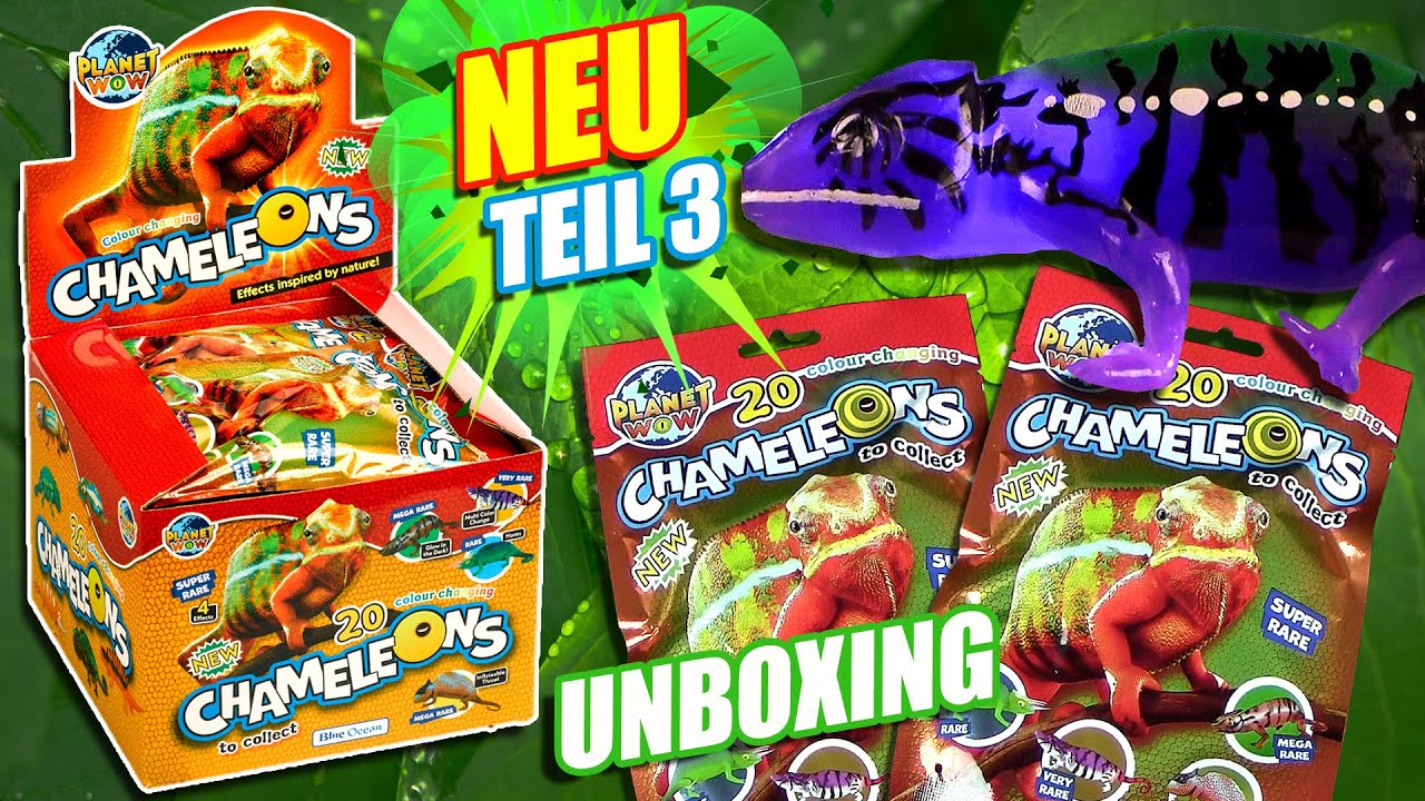 Planet Wow - Chamäleons - 20 Tüten Unboxing - Teil 3 - Sammelfiguren von Blue Ocean ®