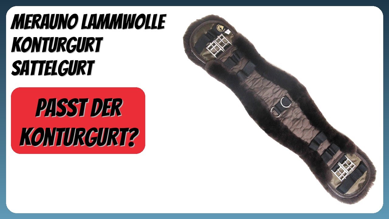 BEWERTUNG (2026): Merauno Lammwolle Konturgurt Sattelgurt. Infos