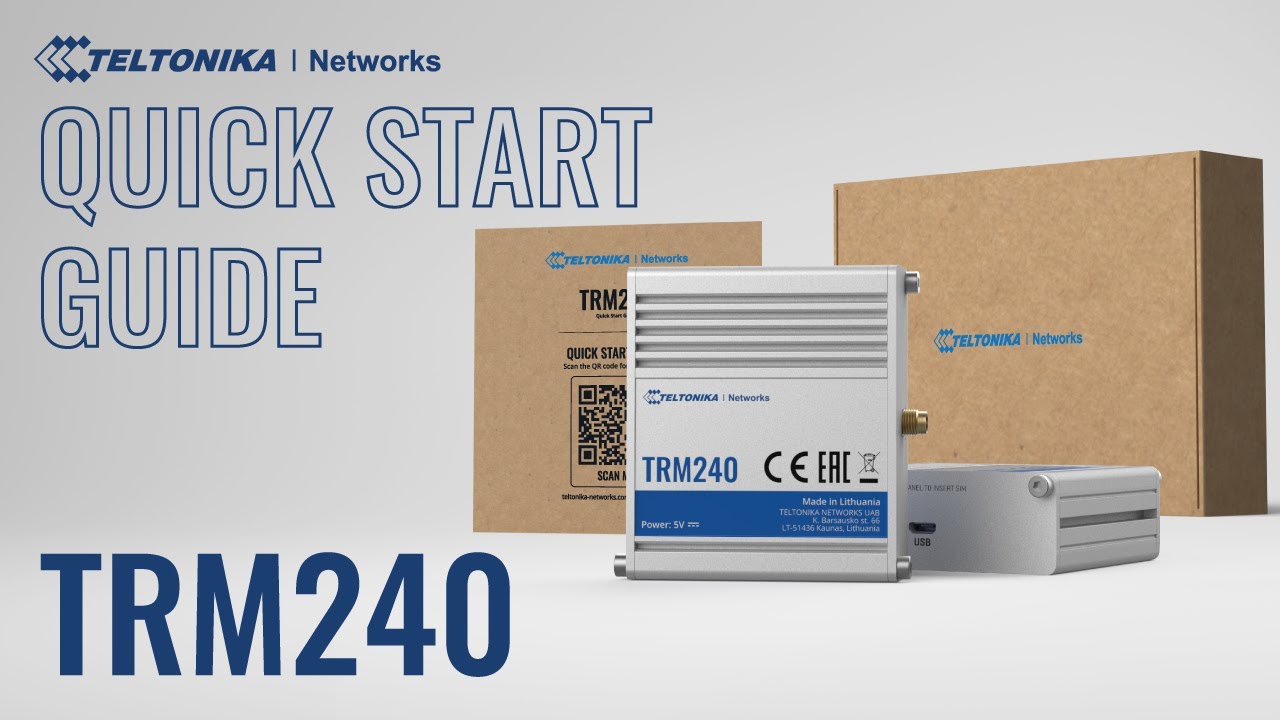 TRM240 Industrial Cellular Modem Quick Start Guide | Teltonika Networks