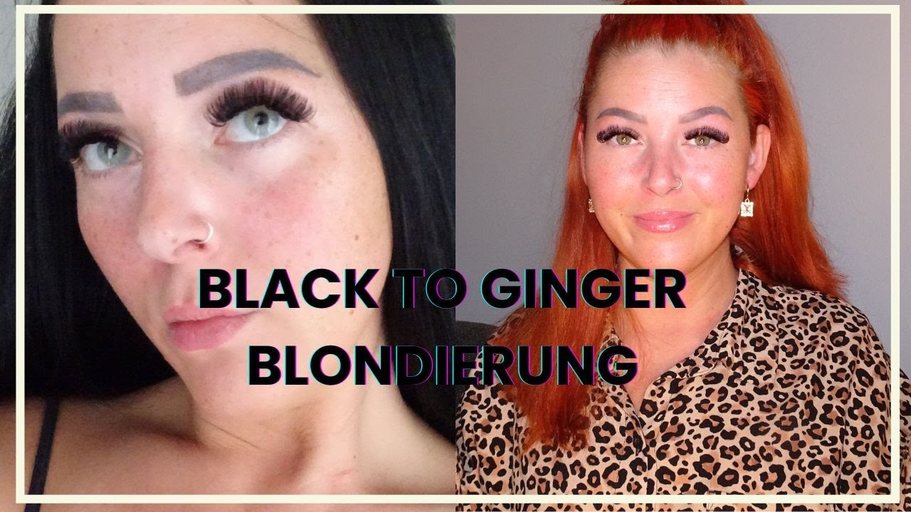 schwarz zu blond Haare färben-Ginger geworden😱 |nnbeautytwinshaare