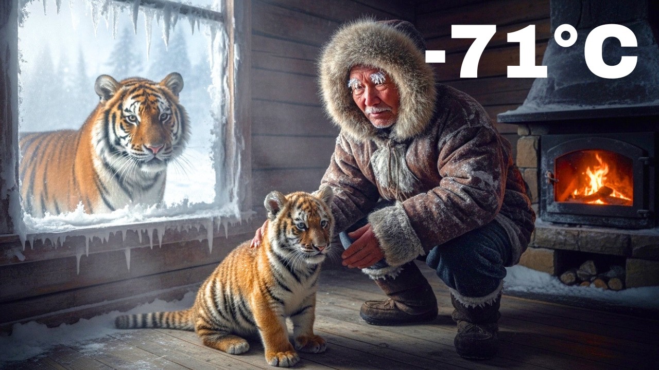 ❄️🐅 Salvou um tigre bebé a -71°C... Então algo incrível aconteceu à sua porta