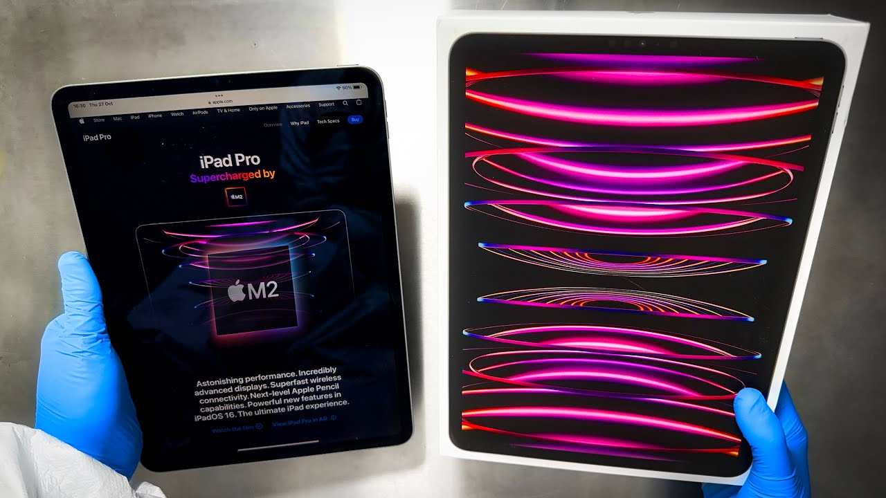 iPad Pro M2 (2022) Unboxing ASMR & Setup