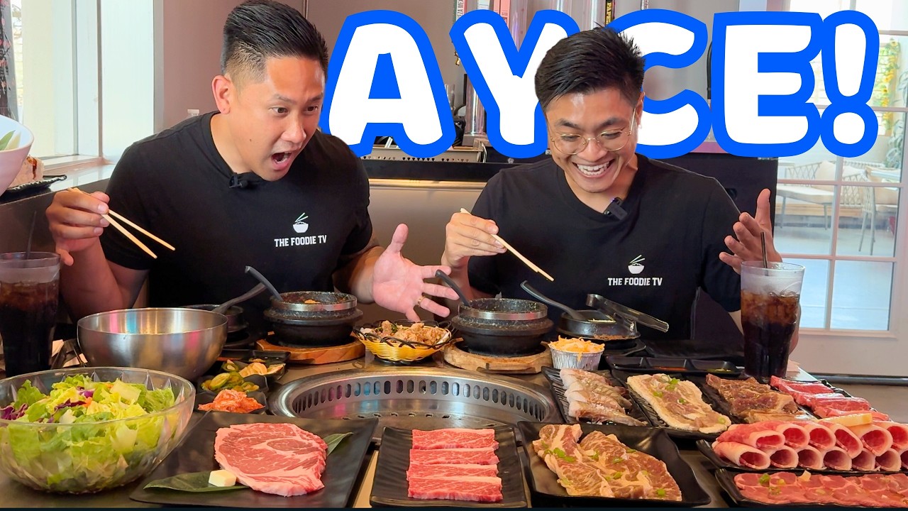 PREMIUM ALL YOU CAN EAT KBBQ! WOW Cow Korean BBQ In EL Monte, California! Food Review