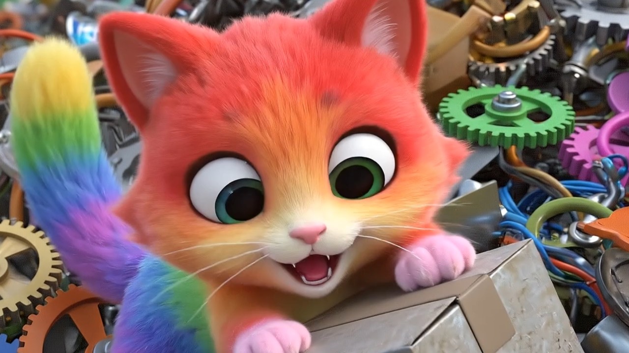 Why This Silent Rainbow Cat Changed a Grey City Forever (No Words Needed!)