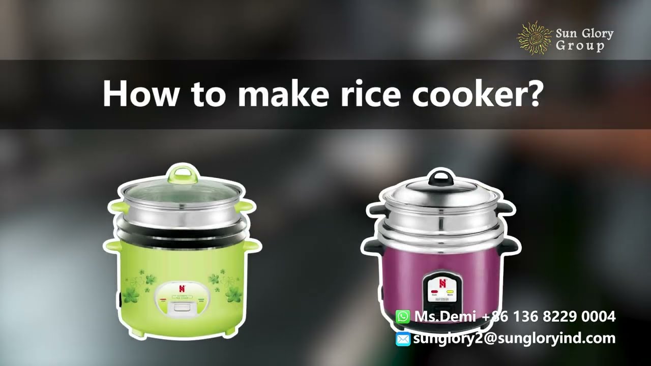 Sunglory Fully Electric Rice Cooker Production Line #ricecooker #homeappliances #electriccooker