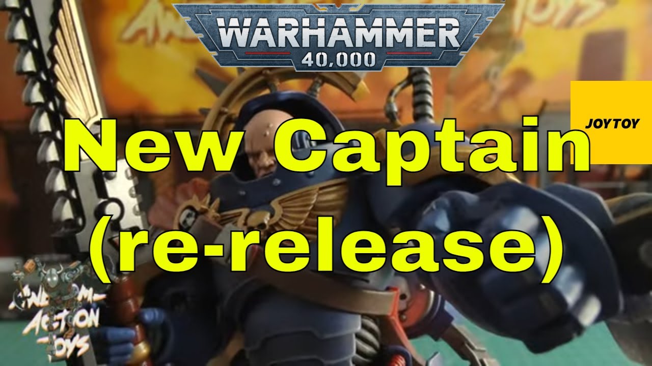 Warhammer 40k Ultramarines Captain in Gravis Armour 1:18 scale action figure by JoyToy