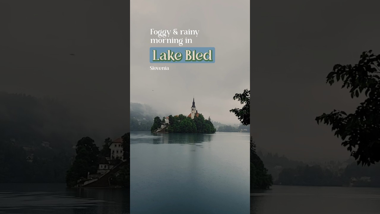 Rainy morning in Lake Bled, but still looking ethereal! 