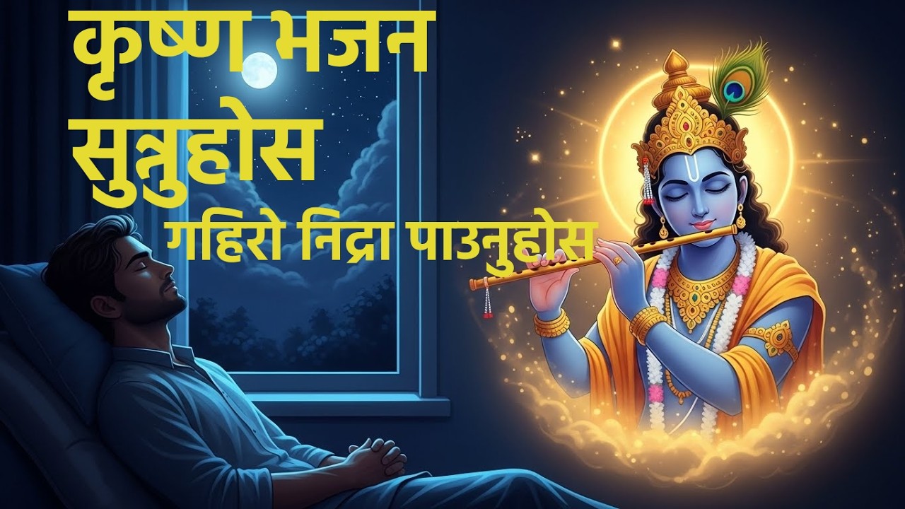 मिठो निद्रा लाग्छ यो भजन सुन्दै सुत्नु।deep sleep nepali kishna bhajan songs