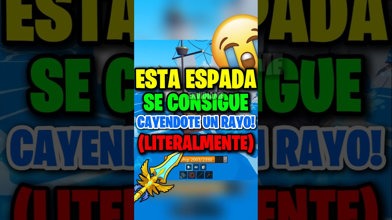 &iexcl;ESTA ESPADA AHORA SE CONSIGUE CAYENDOTE UN RAYO 😭! | Envidiame #short