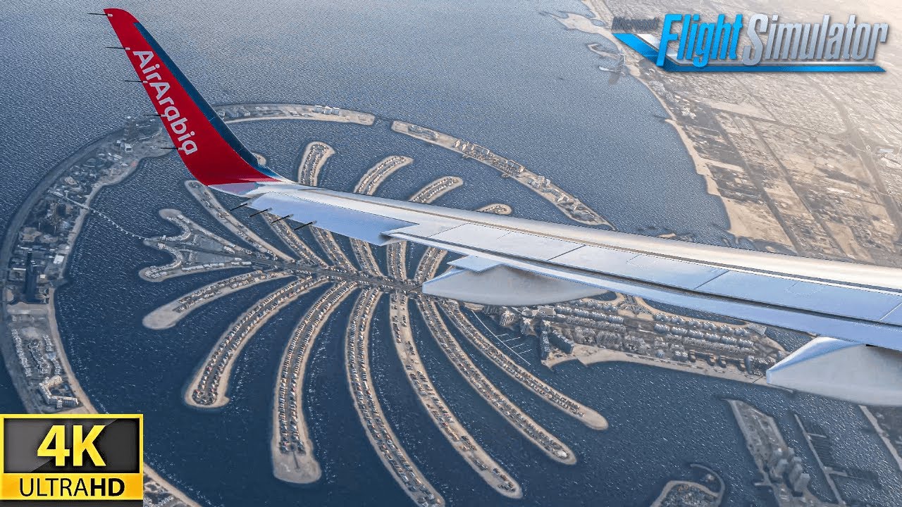 Microsoft Flight Simulator 2020 ULTRA 4K GRAPHICS LANDING in Sharjah