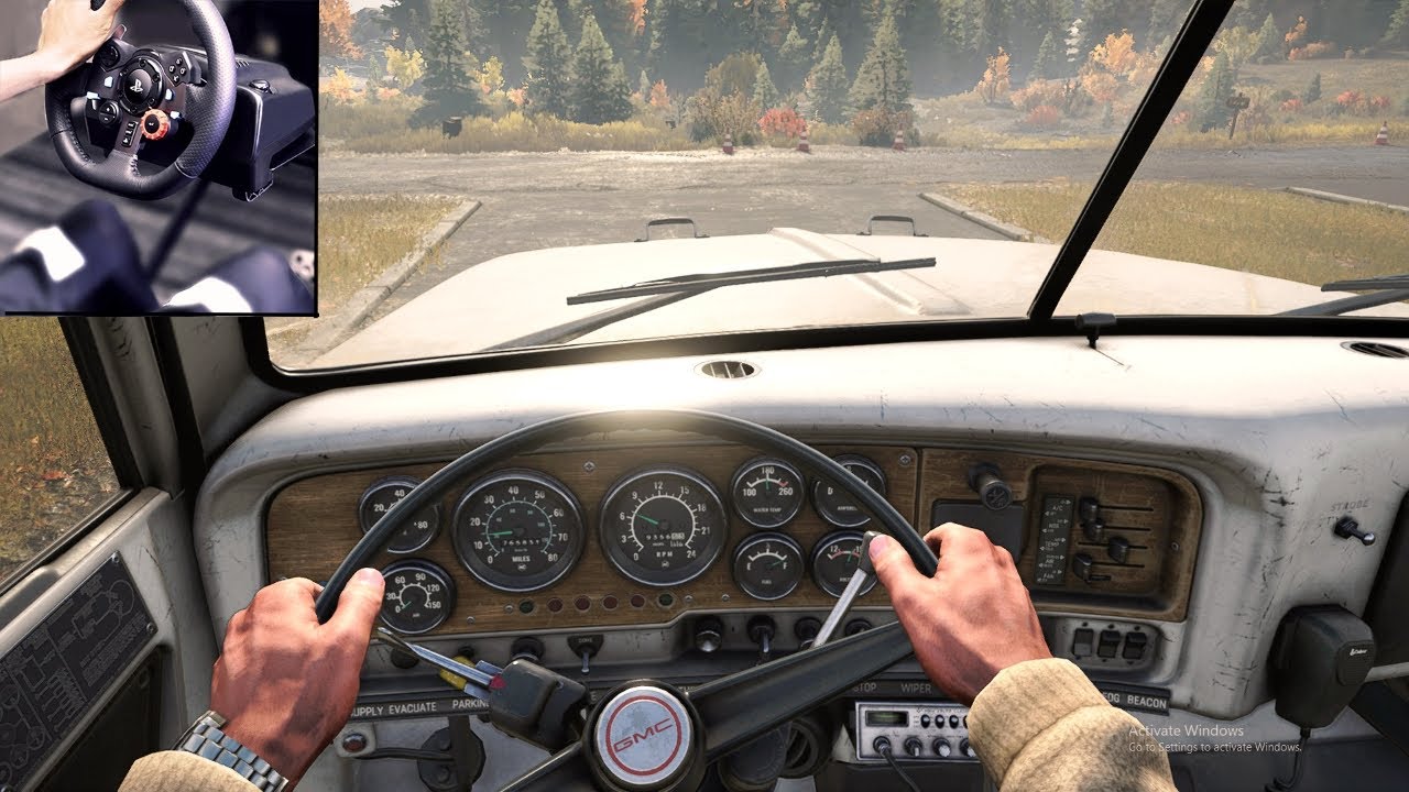 GMC MH9500 | SnowRunner | Logitech g29 gameplay|