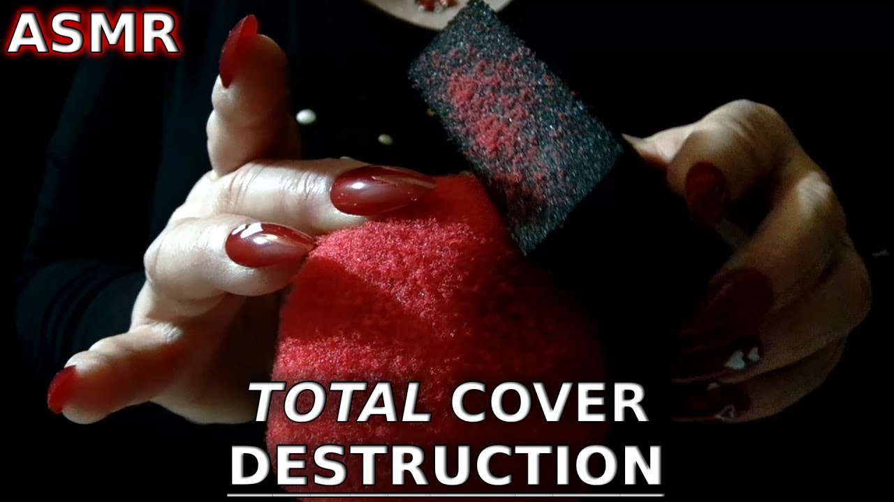Fast, Aggressive & REALLY Really Crunchy Cover Destruction ASMR | Crisp Sponge Sandpapers Cover Down