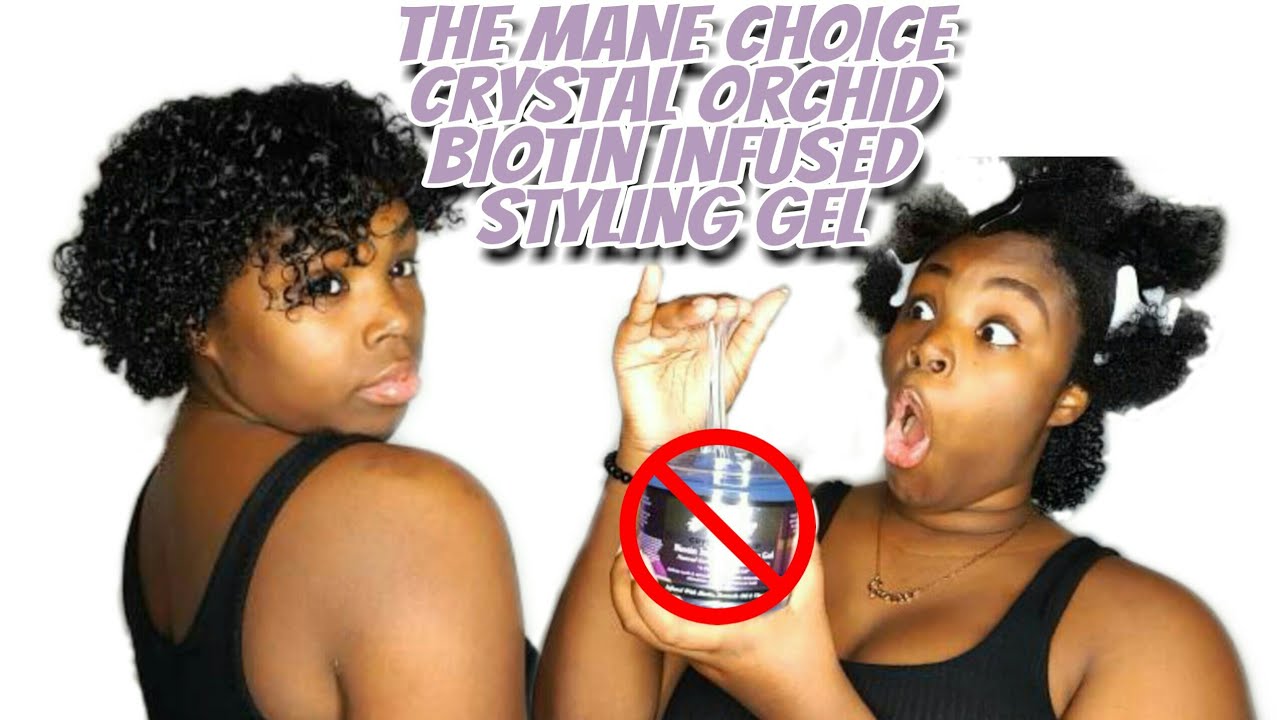 The Mane Choice Crystal Orchid Biotin Infused Styling Gel | GabbyBaddd Curly