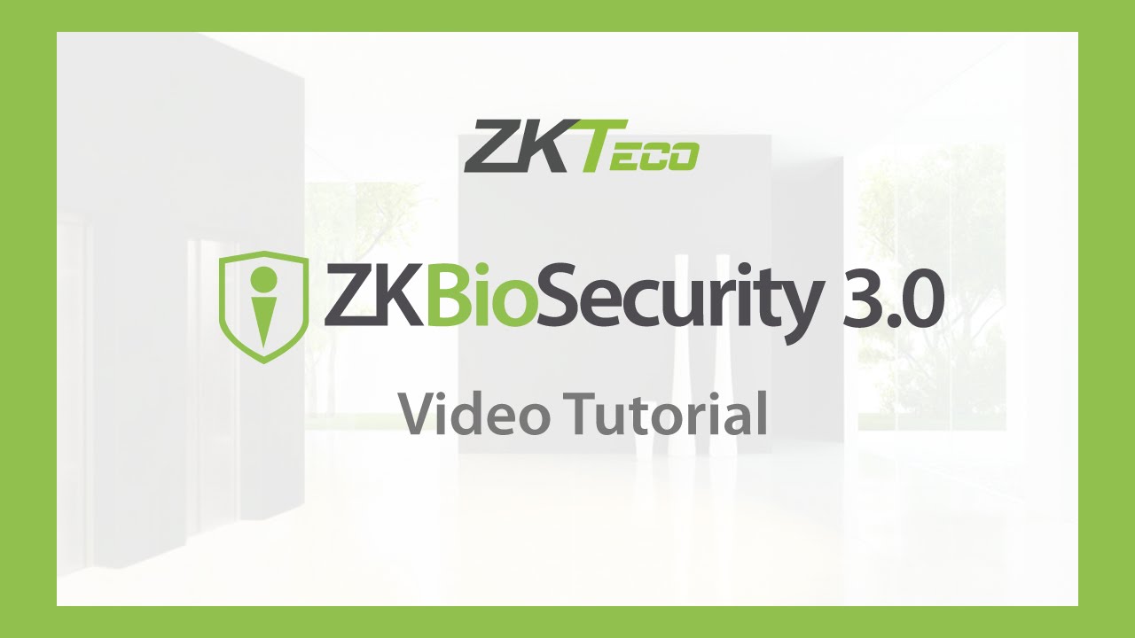 Video Tutorial: ZKBioSecurity 3.0 (Anti-Passback Global)