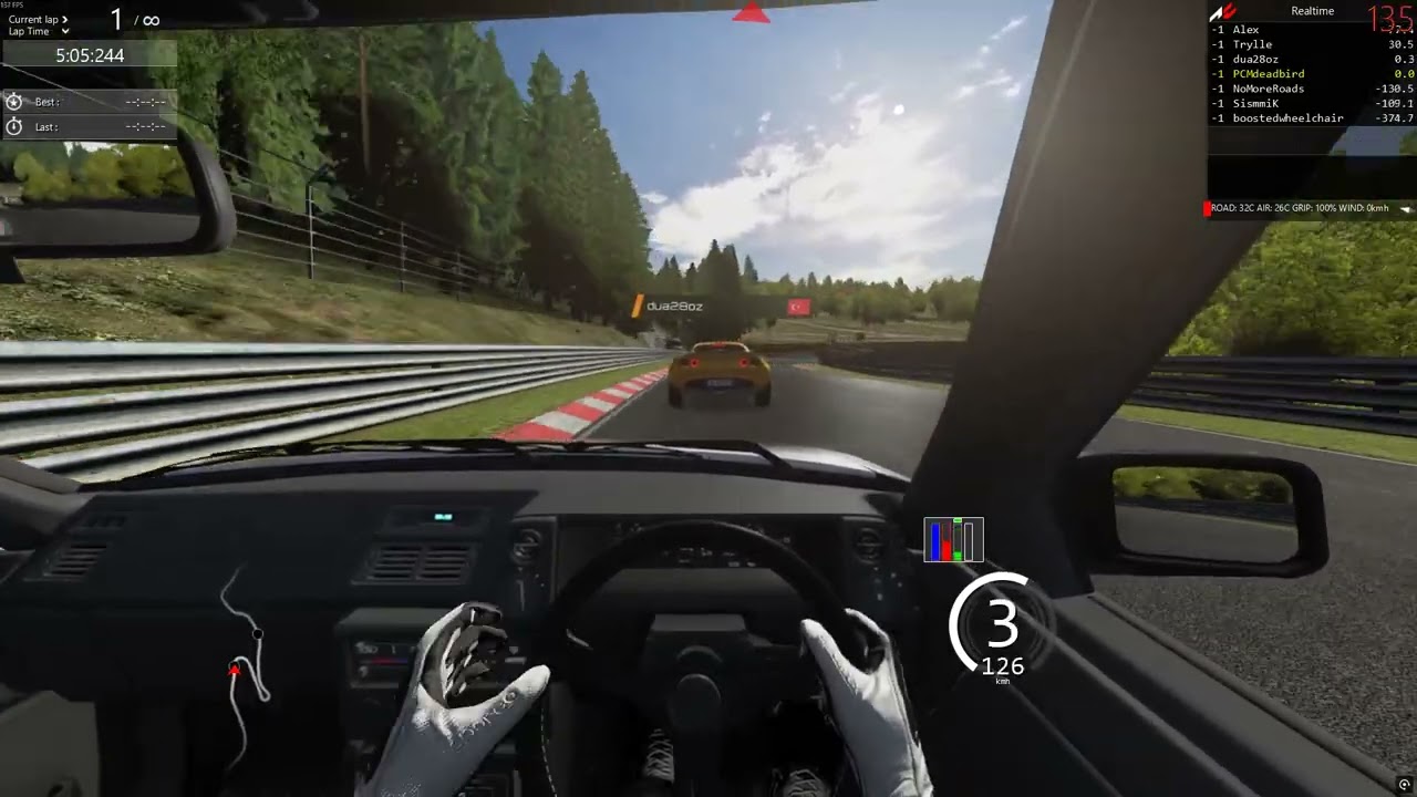 ASSETTO CORSA - Chasing a Lotus Elise SC on Semis slicks in a Street Tyres AE86