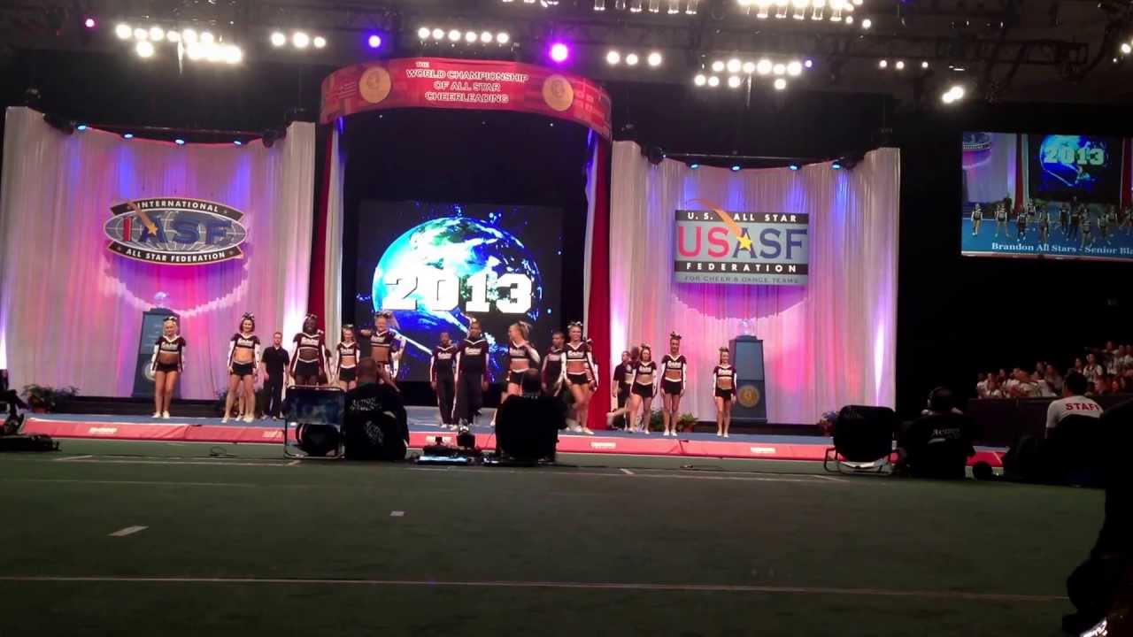 The Cheerleading Worlds 2013 Brandon All Stars - Senior Black Small Senior Coed Level 5