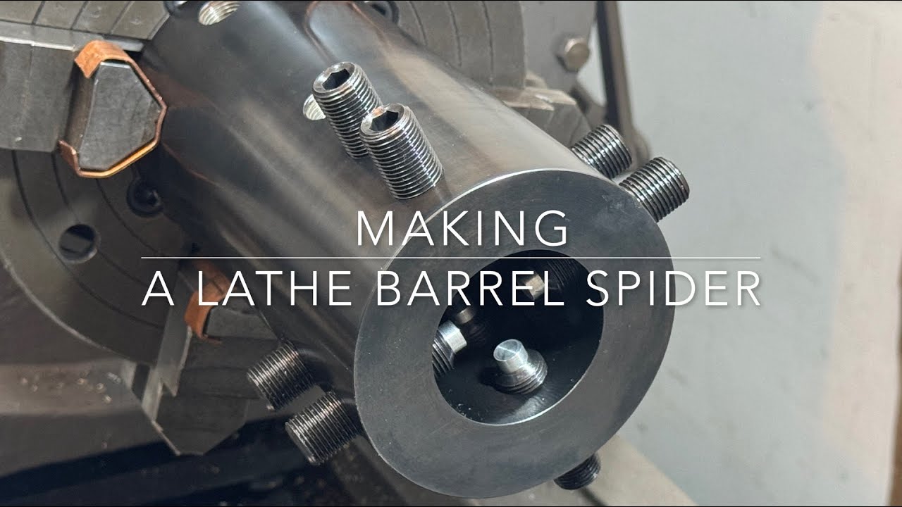 Making a Gunsmith Lathe Barrel Spider (and threading for a suppressor).