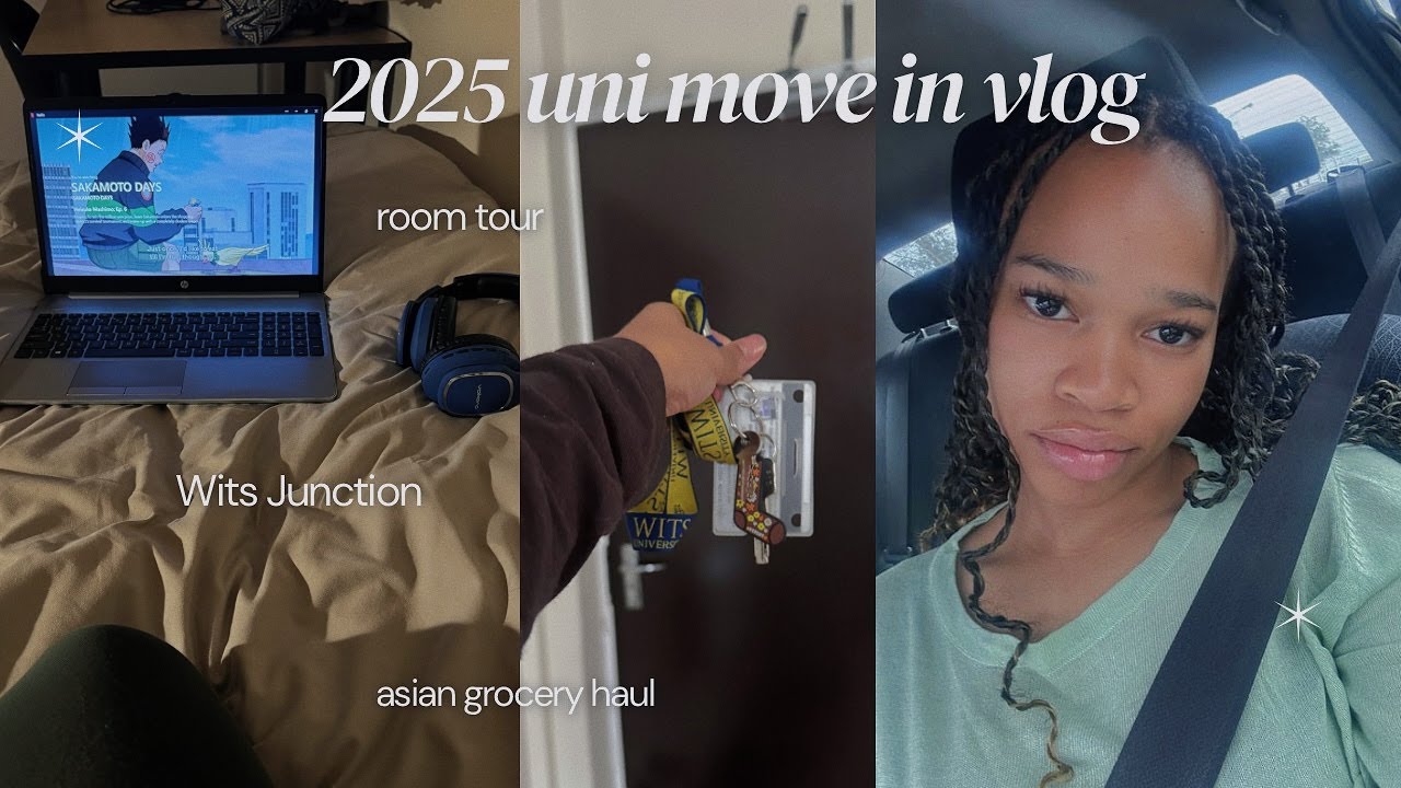 uni vlog ᰔᩚ : moving into res, Asian grocery haul, dorm room tour, Wits Junction