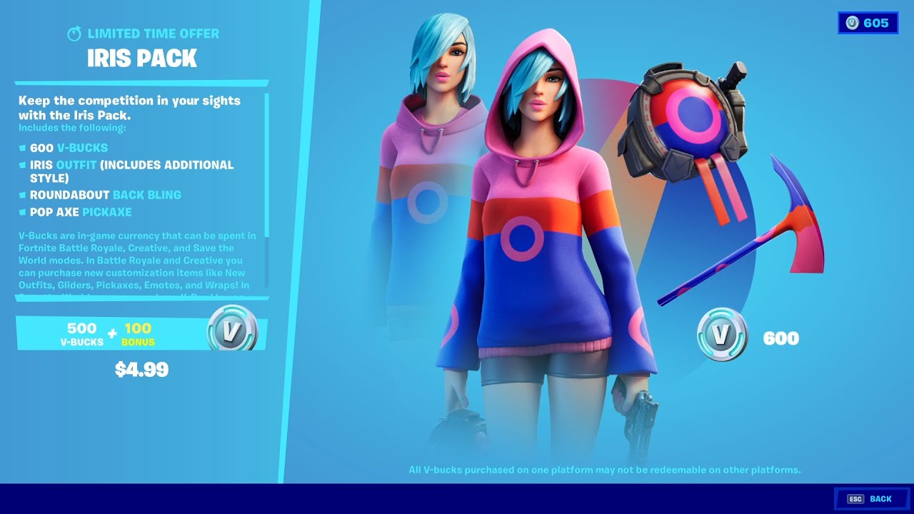 FORTNITE IRIS SKIN STARTER PACK IS HERE!