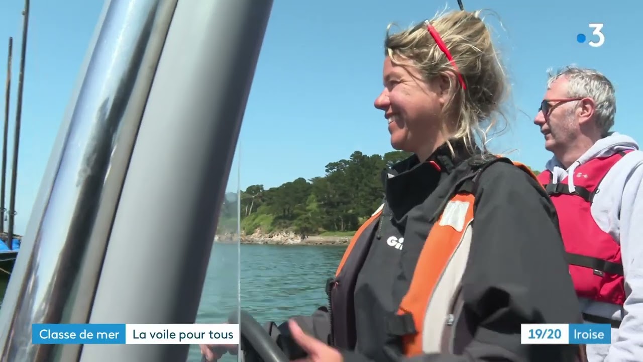 Reportage France 3 Iroise sur les classes de mer à Douarnenez