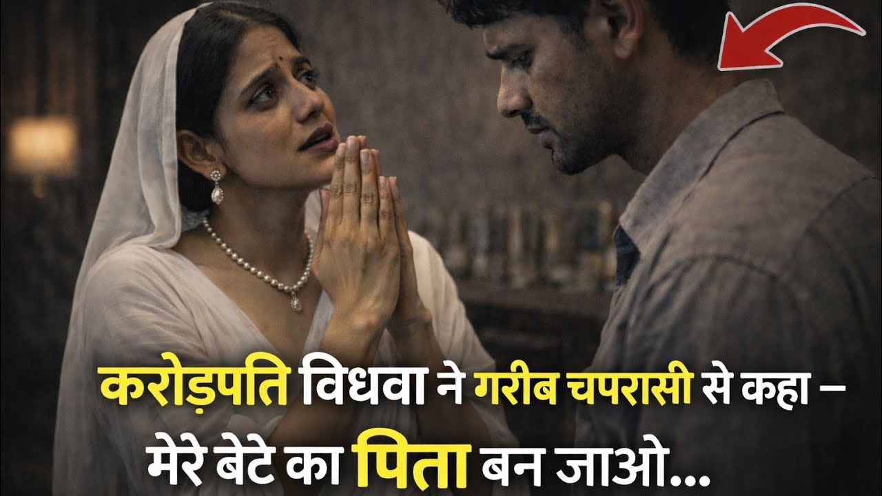 करोड़पति विधवा ने गरीब चपरासी से कहा – मेरे बेटे का पिता बनो… वजह सुनकर इंसानियत कांप गई