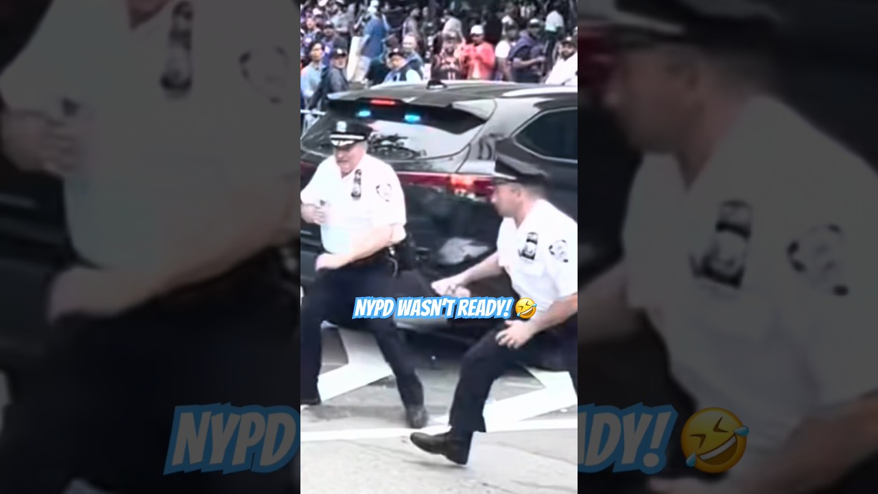 Худший день полиции Нью-Йорка попал на видео! 😂 #shorts #полиция #вирусное