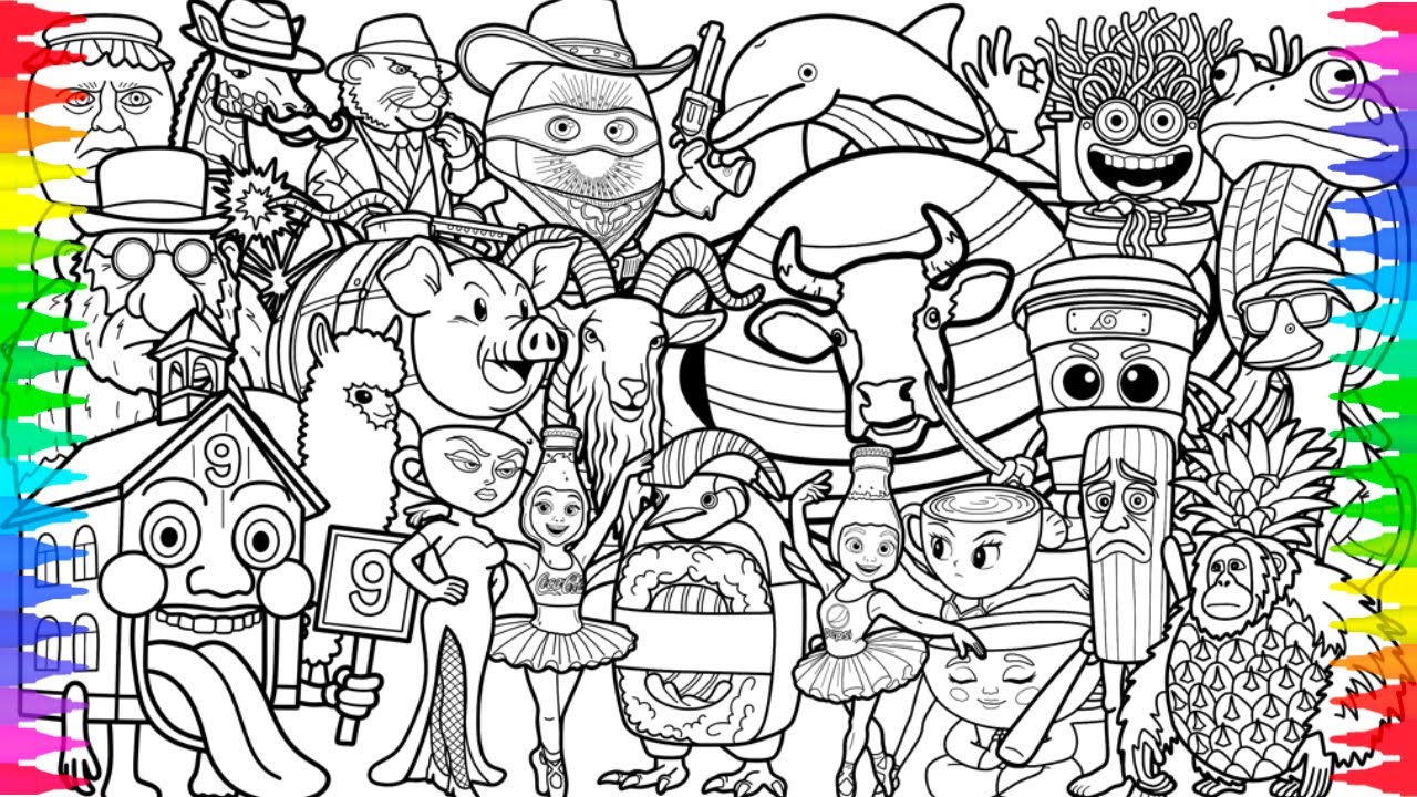 TOP All Italian Brainrot Animals New Big Coloring Book / How to Color All Popular BRAINROT MEMES