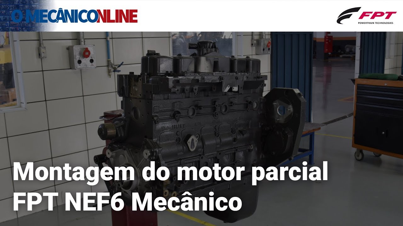 Montagem do motor parcial FPT NEF6 Mecânico