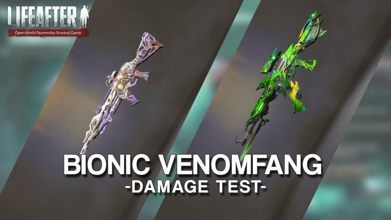 Lifeafter - Bionic Venomfang assault rifle VS Biot spider venom assault rifle Damage Test Rifleman
