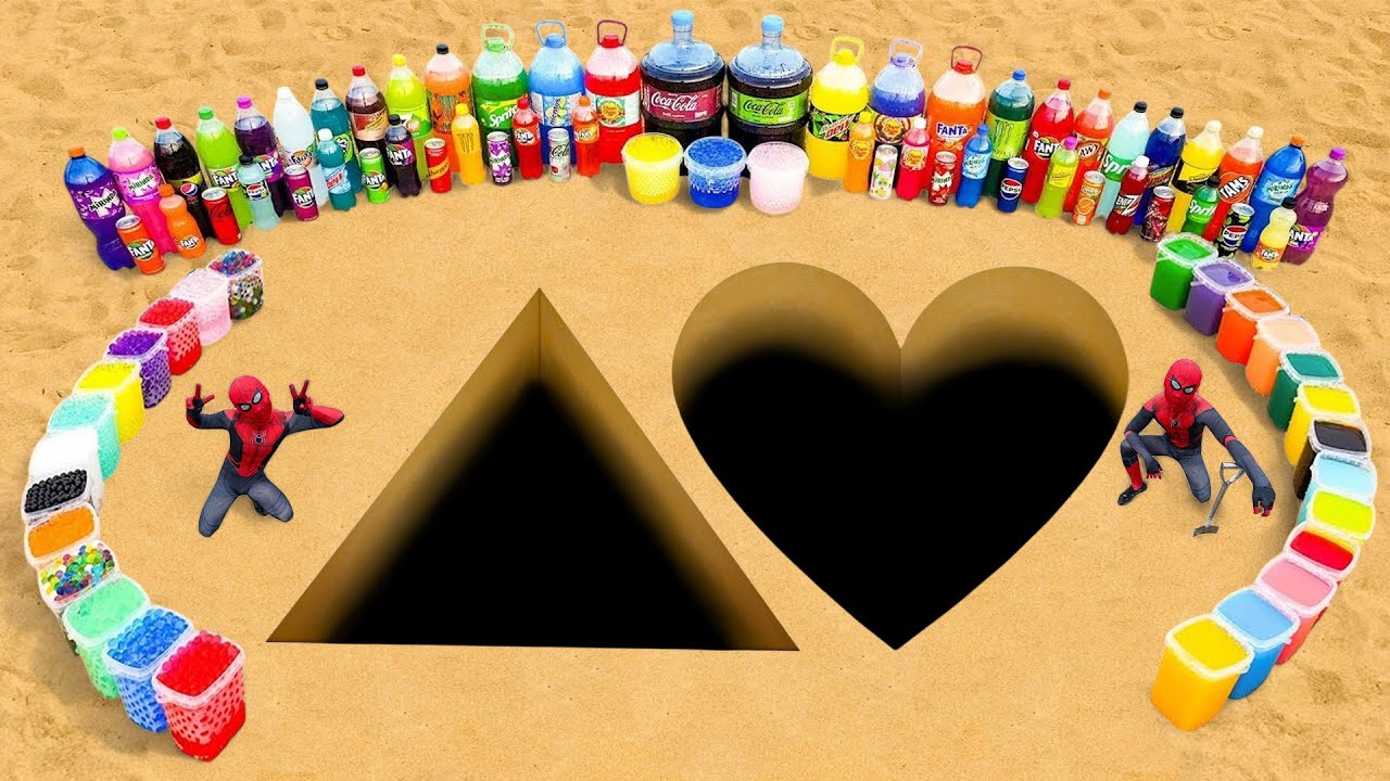 EXPERIMENT: Big Toothpaste Eruption with Heart and Squid Game, Giant Coca-Cola, Fanta vs Mentos
